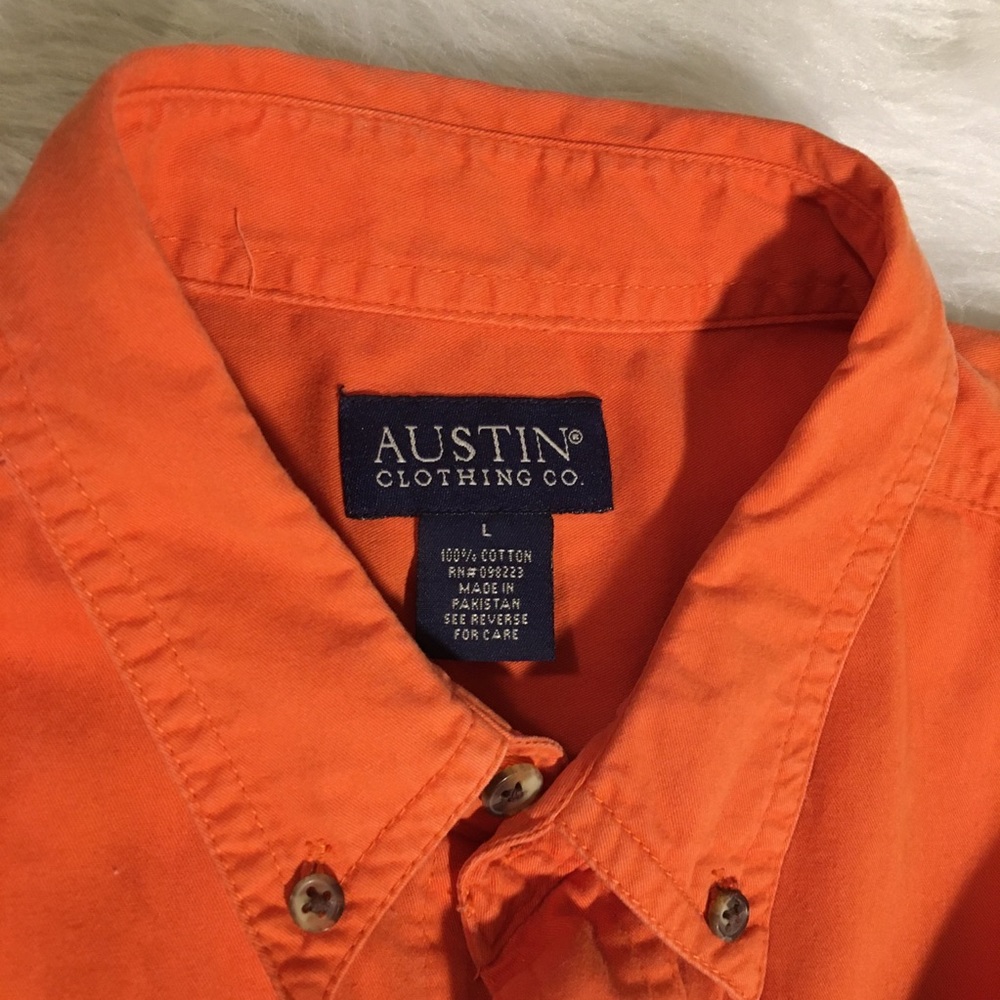 Austin Clothing Co. Burnt Orange Men’s Shirt - Picture 2 of 6